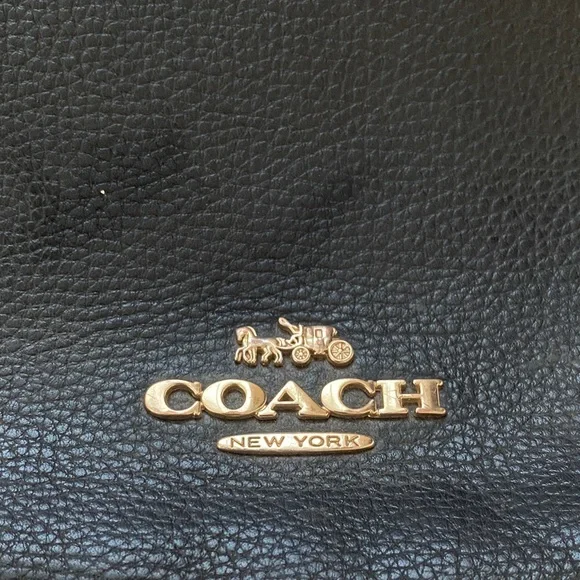 Coach Black Pebbled Leather Shoulder Bag - Picture 2 of 10